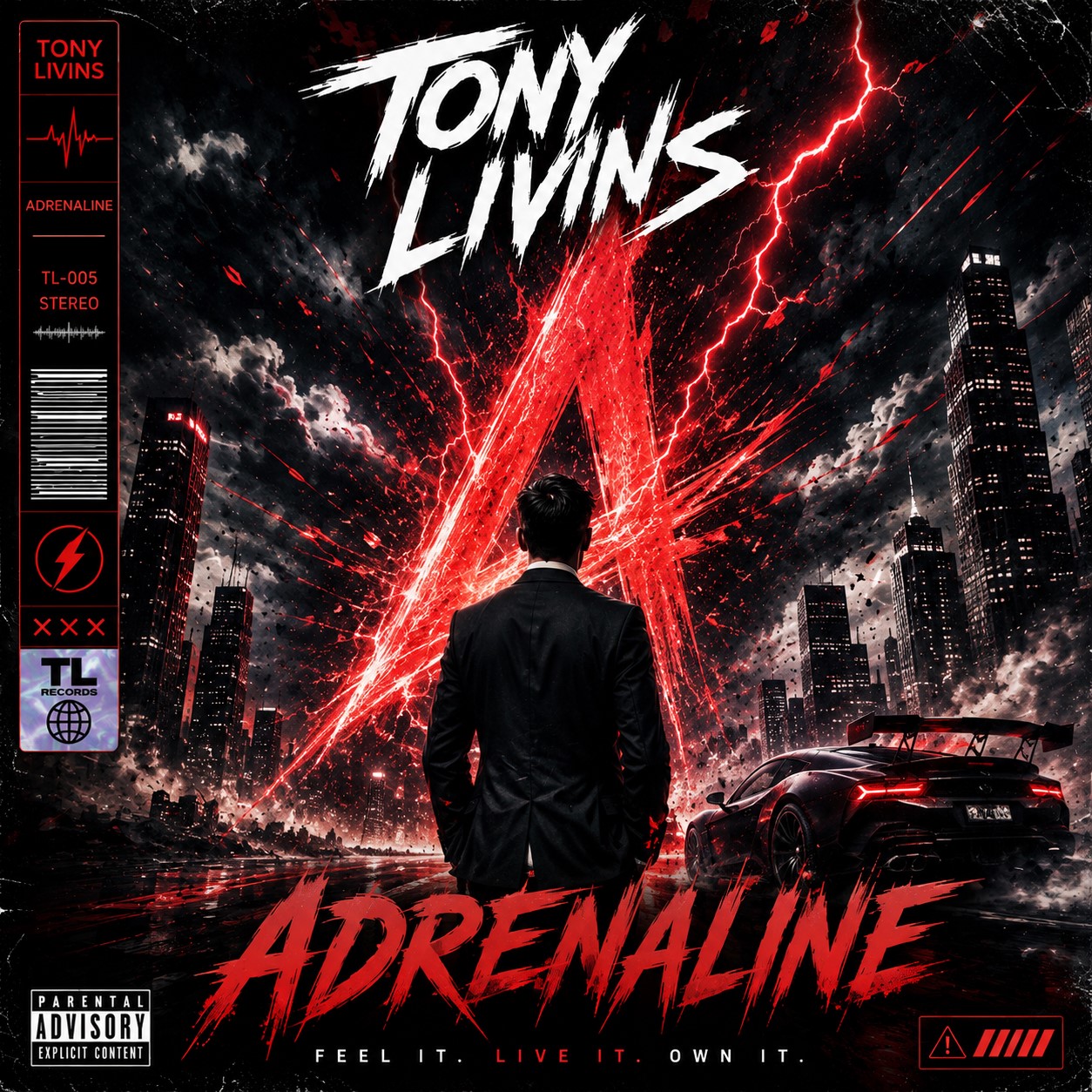 Adrenaline electronic music cover by Tony Livins
