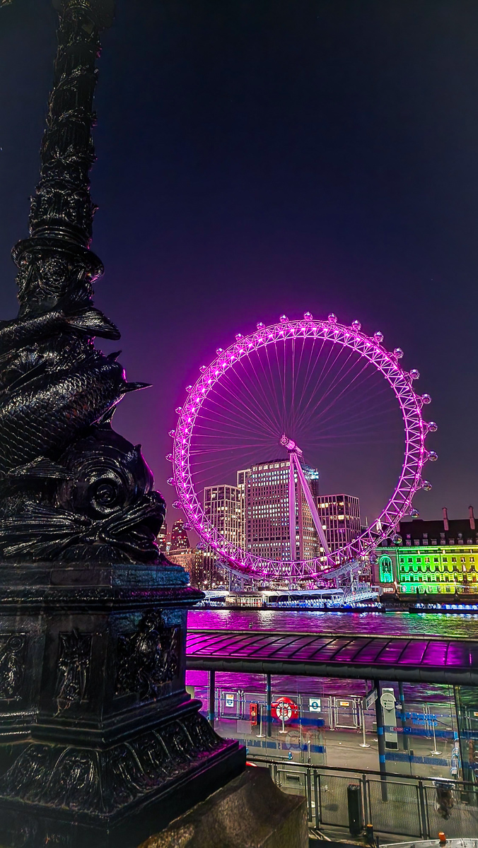 Night city photography by Tony Livins with illuminated skyline