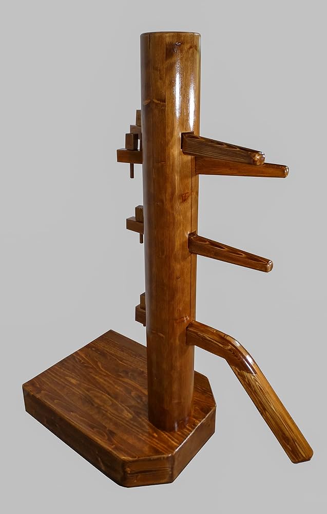 Traditional Wing Chun wooden dummy used for Muk Yan Jong training